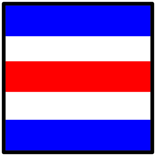 Signal-flaggan i tre fÃ¤rger