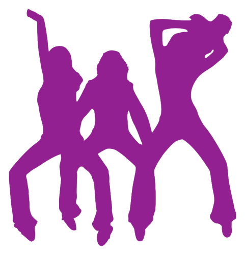 Trois danseuses violets