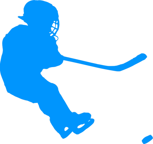 ModrÃ½ hokejovÃ½ brankÃ¡Å™