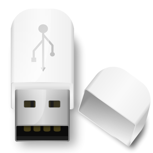 Vector Illustrasjon av USB-pinne