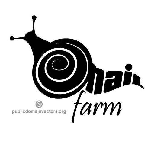 Slak boerderij logo concept