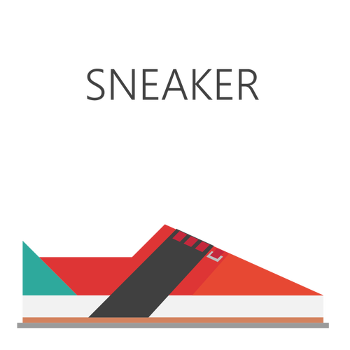 Sport schoen vector illustraties