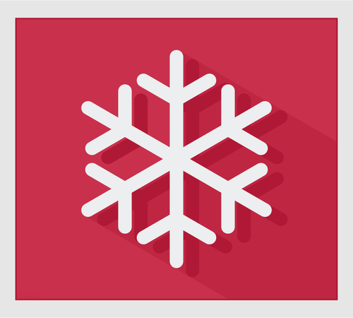 Grafika wektorowa nowoczesne Snowflake na rÃ³Å¼owym tle