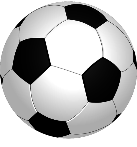 Vektorgrafik med glÃ¤nsande fotboll