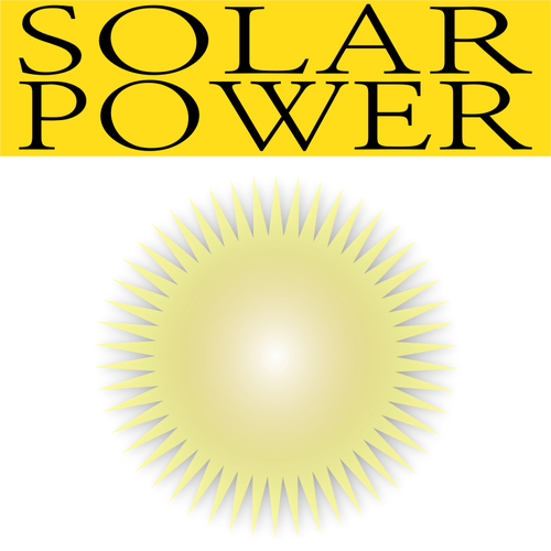 Vektorgrafik von solar Power-Symbol