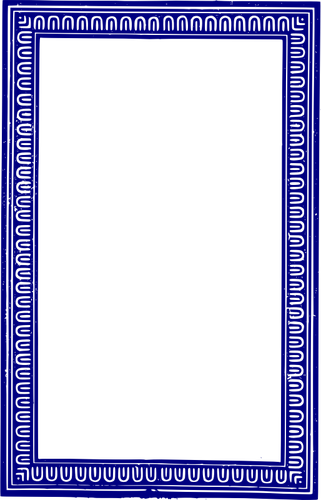 Vector image of solid blue frame