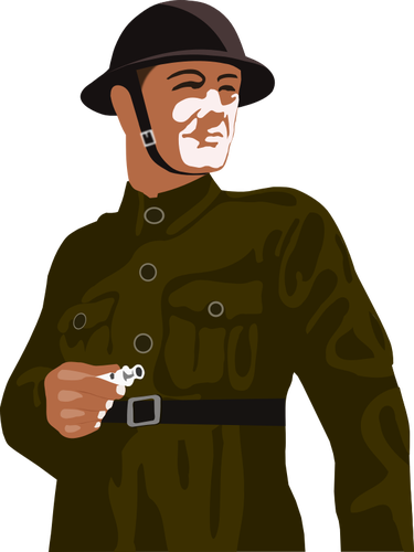 Image clipart vectoriel du soldat britannique