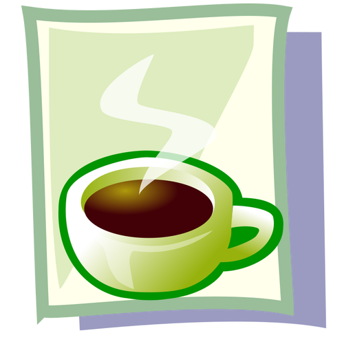 Cafea fierbinte vector imagine