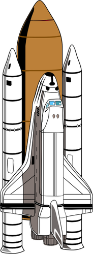 Ilustracja wektorowa space shuttle