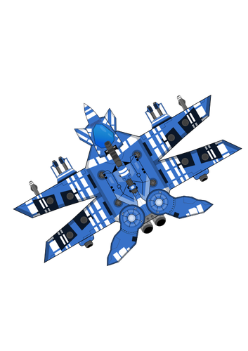 Pesawat ruang angkasa biru