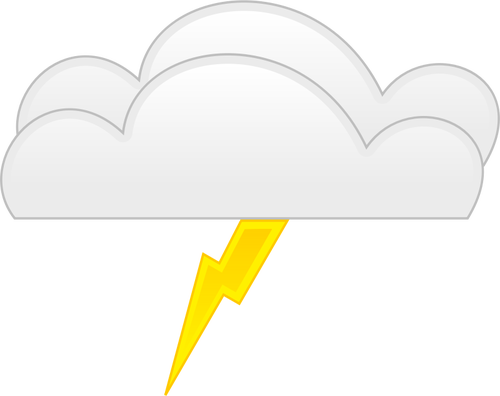 PastelovÄ› barevnÃ© overcloud thunder znamenÃ­ vektorovÃ½ obrÃ¡zek
