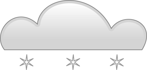 Pastel gekleurde sneeuw teken vector illustraties