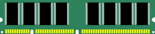 Random Access Computer Arbeitsspeicher RAM Vektor-Bild