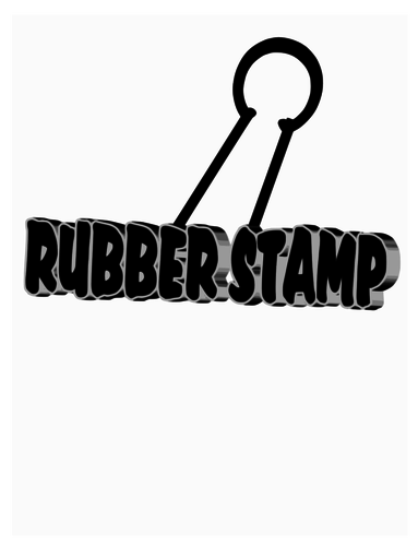 Clipart de rubber stamp vecteur