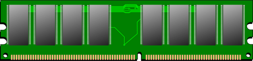 Illustrazione vettoriale di memoria RAM