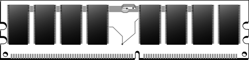 Immagine vettoriale di memoria RAM