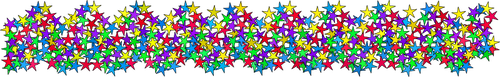 Separator de stele colorate
