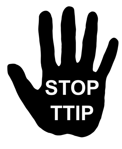 çŸ¢é‡å›¾åƒçš„äººçš„æ‰‹ä¸Žæ–‡æœ¬"åœæ­¢ TTIP"
