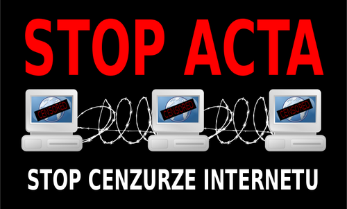 Illustration vectorielle de ACTA Stop sign