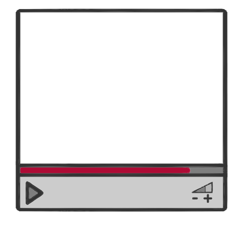 Streaming video grÃ¤nsen ram vektorbild