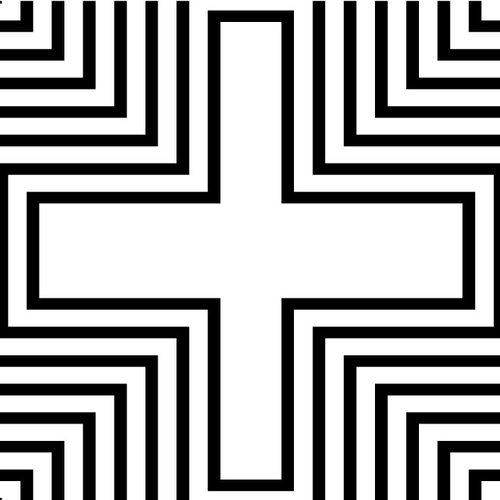 Kreuz geometrisches Muster