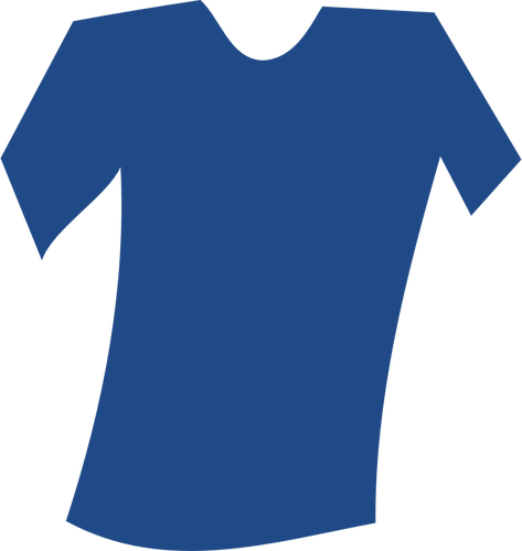 Vector de la imagen de blanco camiseta azul inclinado