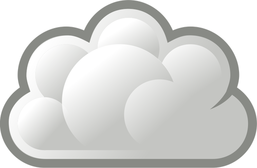 GrÃ¥ moln ikon vektorbild