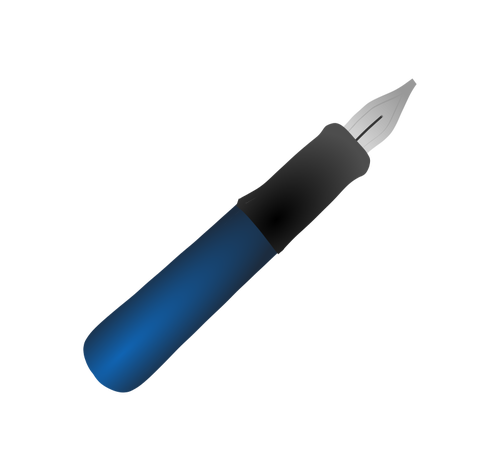 Blauwe stylo