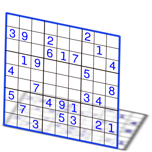 Illustration des klassischen sudoku