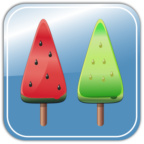 Meloen ijs snoepjes vector afbeelding