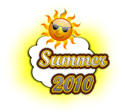 Obraz wektor logo lato 2010