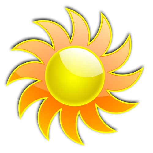 Illustration vectorielle de soleil