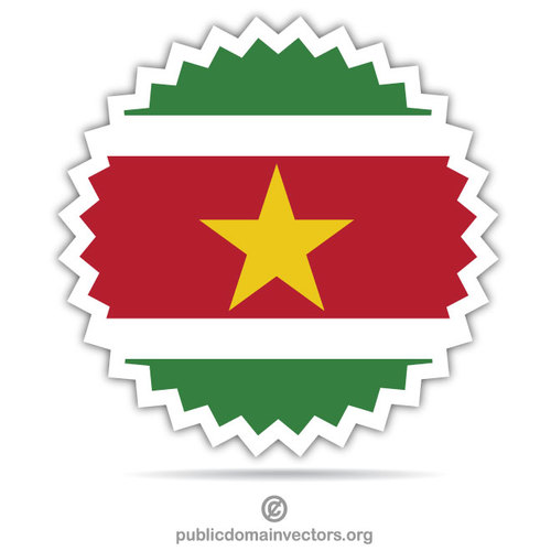 Adesivo bandiera Suriname