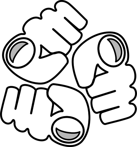 Pasywny agresji logo grafika wektorowa