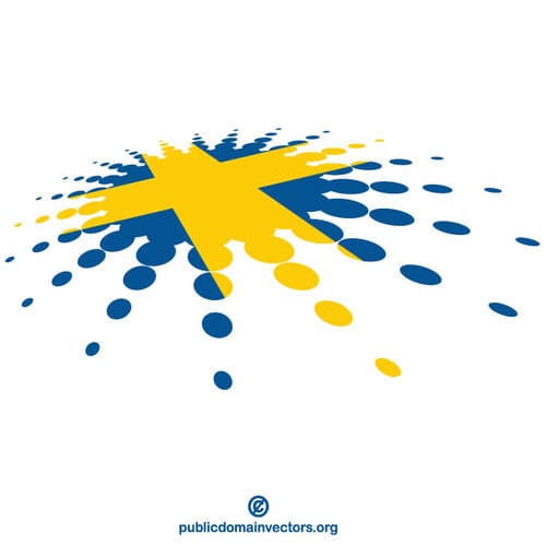 DiseÃ±o de semitonos de la bandera sueca
