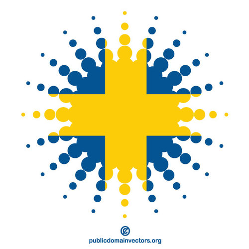 Forma de reticulaÃ§Ã£o da bandeira sueca