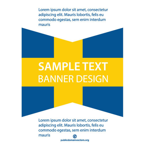 Design de paginÄƒ cu steag suedez