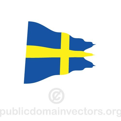 Bandeira ondulada naval sueca