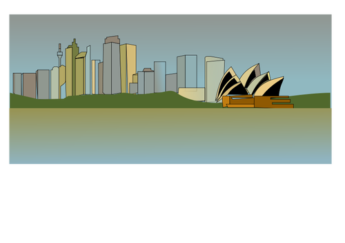VektorovÃ½ obrÃ¡zek Sydney skyline