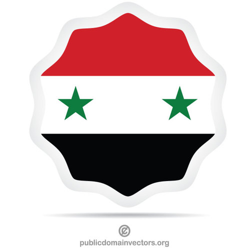 Naklejka z flagÄ… SyryjskÄ…
