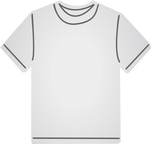 BiaÅ‚y T-shirt grafiki wektorowej