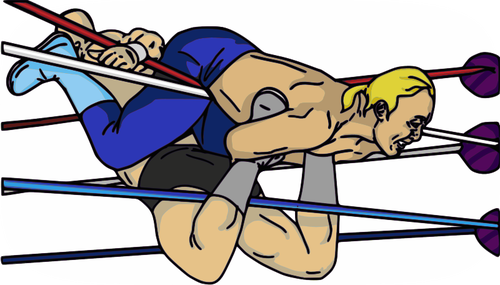 Professional wrestling maneuver vector image