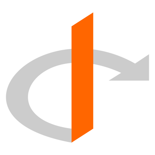 ID logotypen vektor illustration