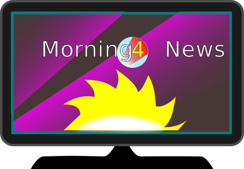 TV-morgen-News-Vektor-Bild