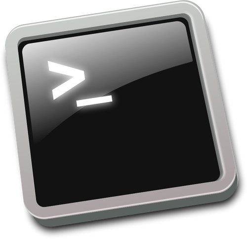 Tilted terminal window icon