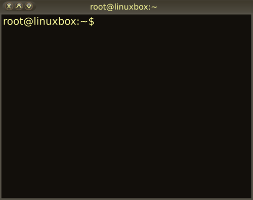 Linux shell okno terminÃ¡lu Vektor Klipart