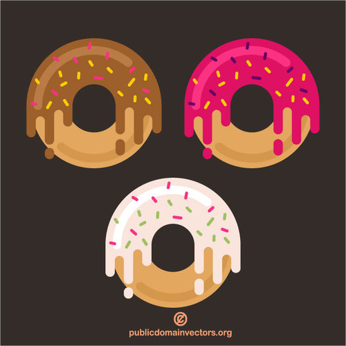 TrÃªs donuts clip art