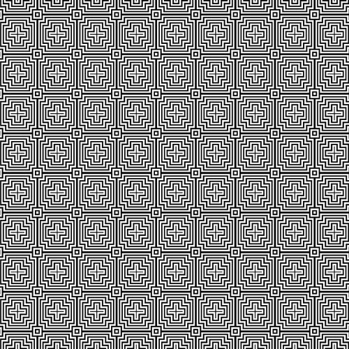 Retro mosaic pattern