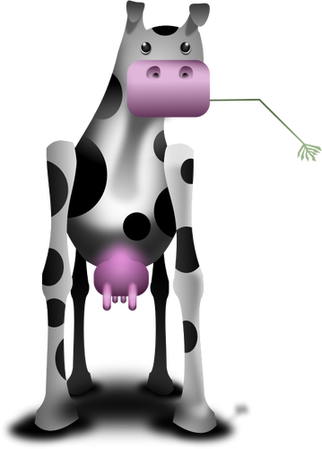 IlustraciÃ³n de vector de vaca impar