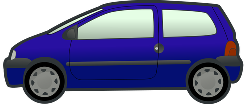 Blauwe auto vector